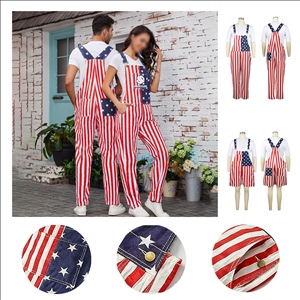 American Flag Overalls for Mens Womens